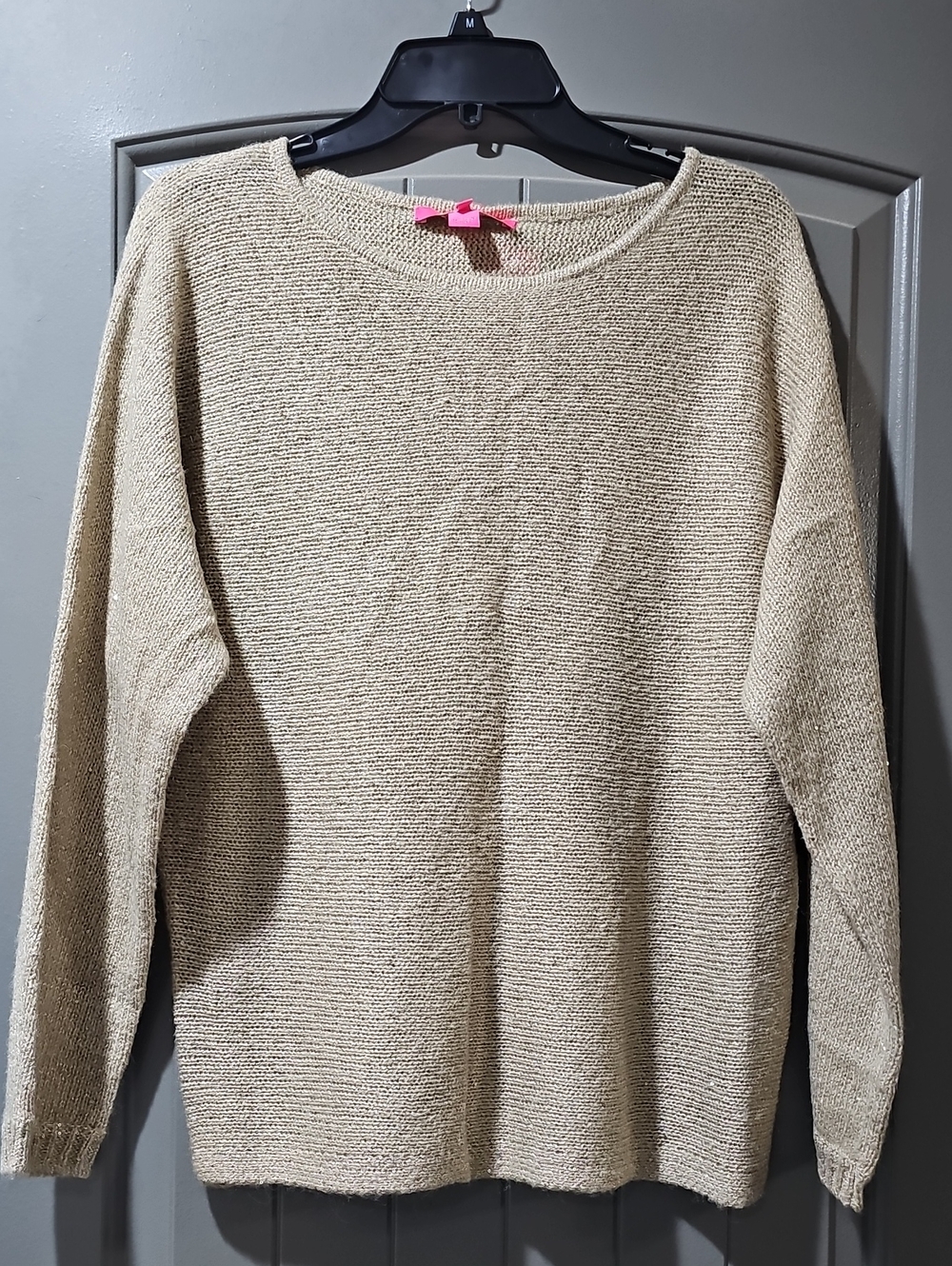 Lilly Pulitzer Neutral Beige Crewneck Sweater (E)